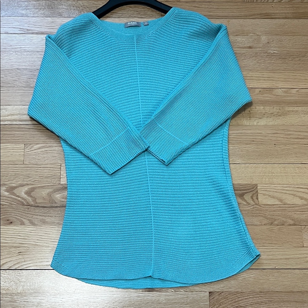 Women's Aqua Crew Neck Sweater